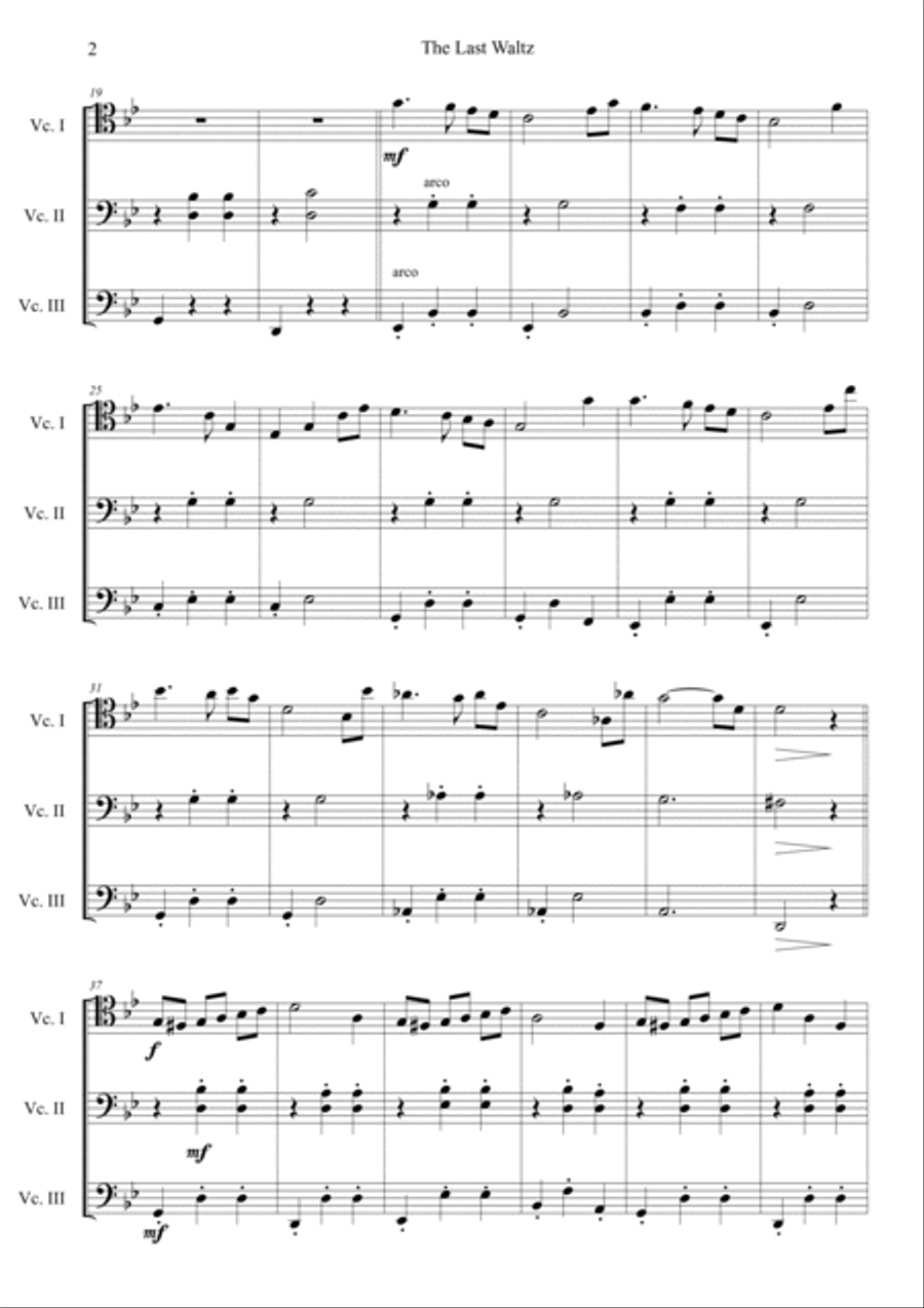 The Last Waltz (Oldboy OST) Cello scores gallery preview page 2