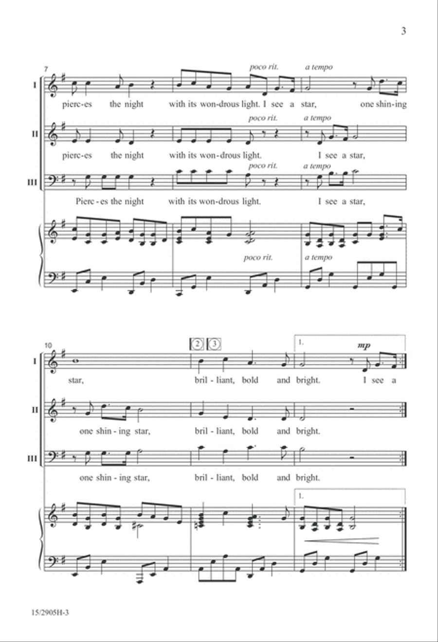 I See a Star 3-Part scores gallery preview page 3