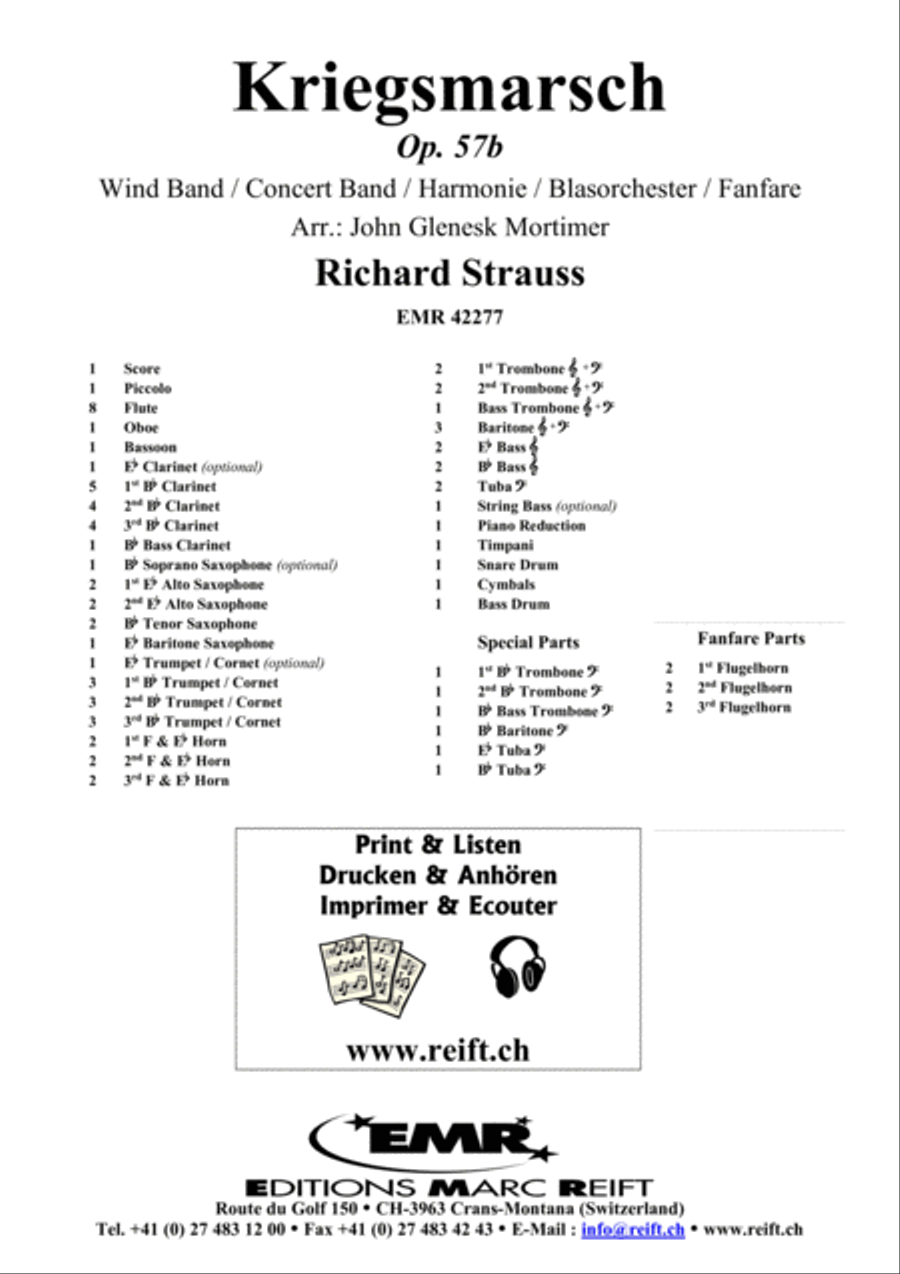 Kriegsmarsch Concert Band scores gallery preview page 2
