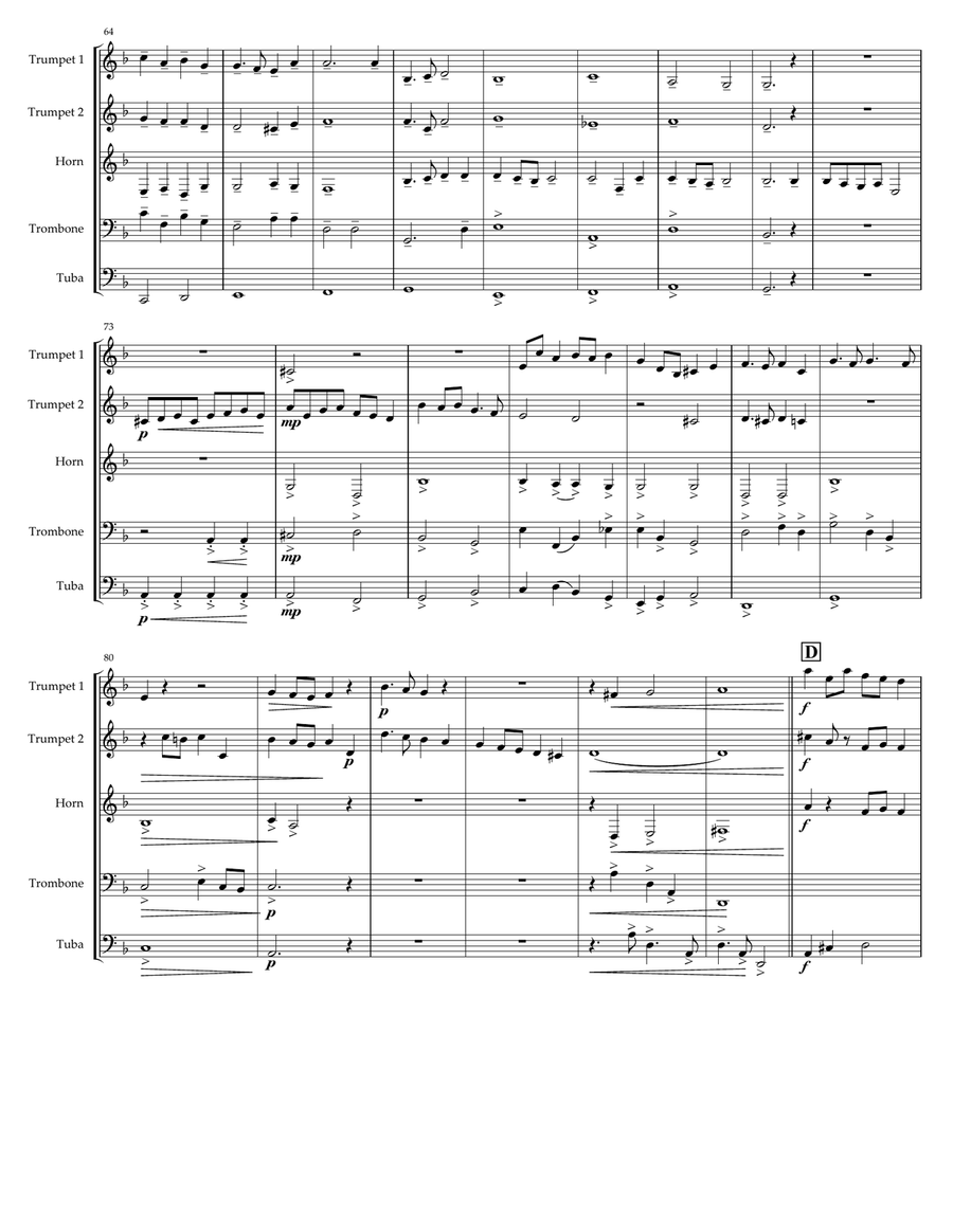Brandenburg Gate Horn scores gallery preview page 5