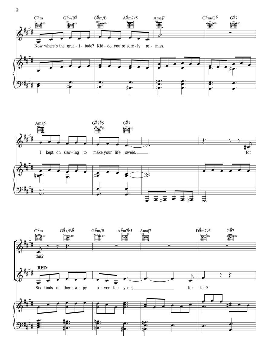 For This Piano, Vocal, Guitar scores gallery preview page 2