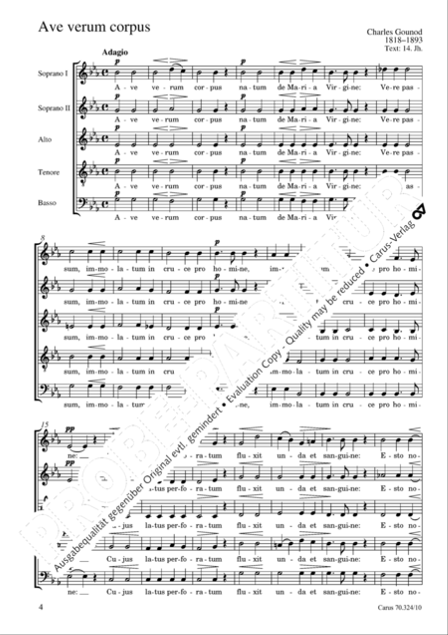 Gounod: Four settings Score scores gallery preview page 5