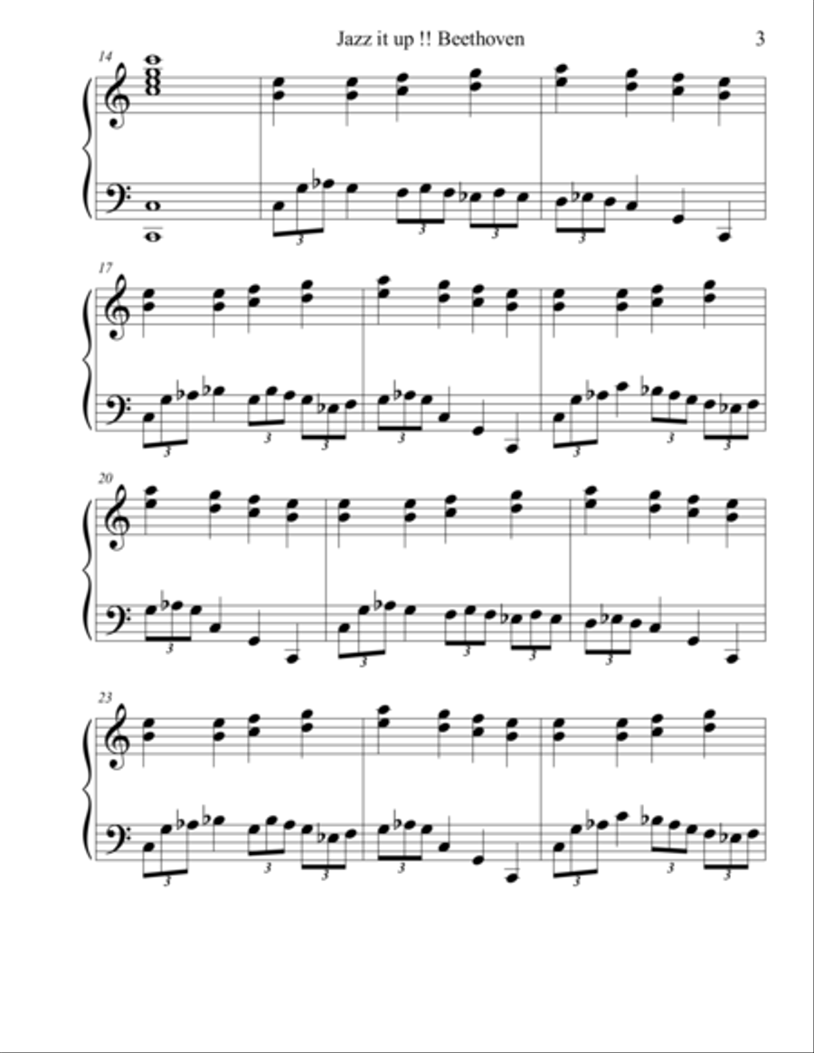Jazz it up Beethoven Book Piano Solo scores gallery preview page 8