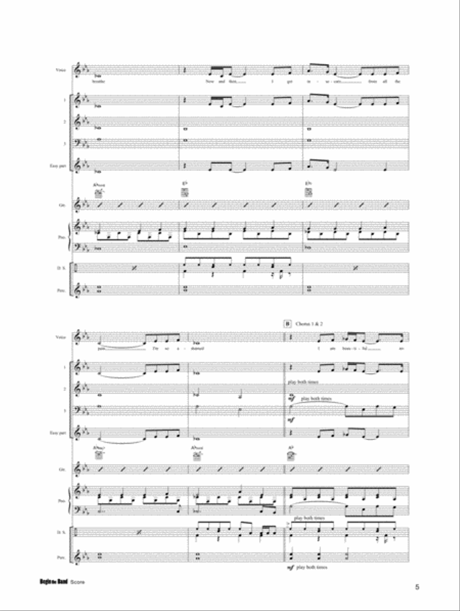 Begin the Band #1 Score scores gallery preview page 3