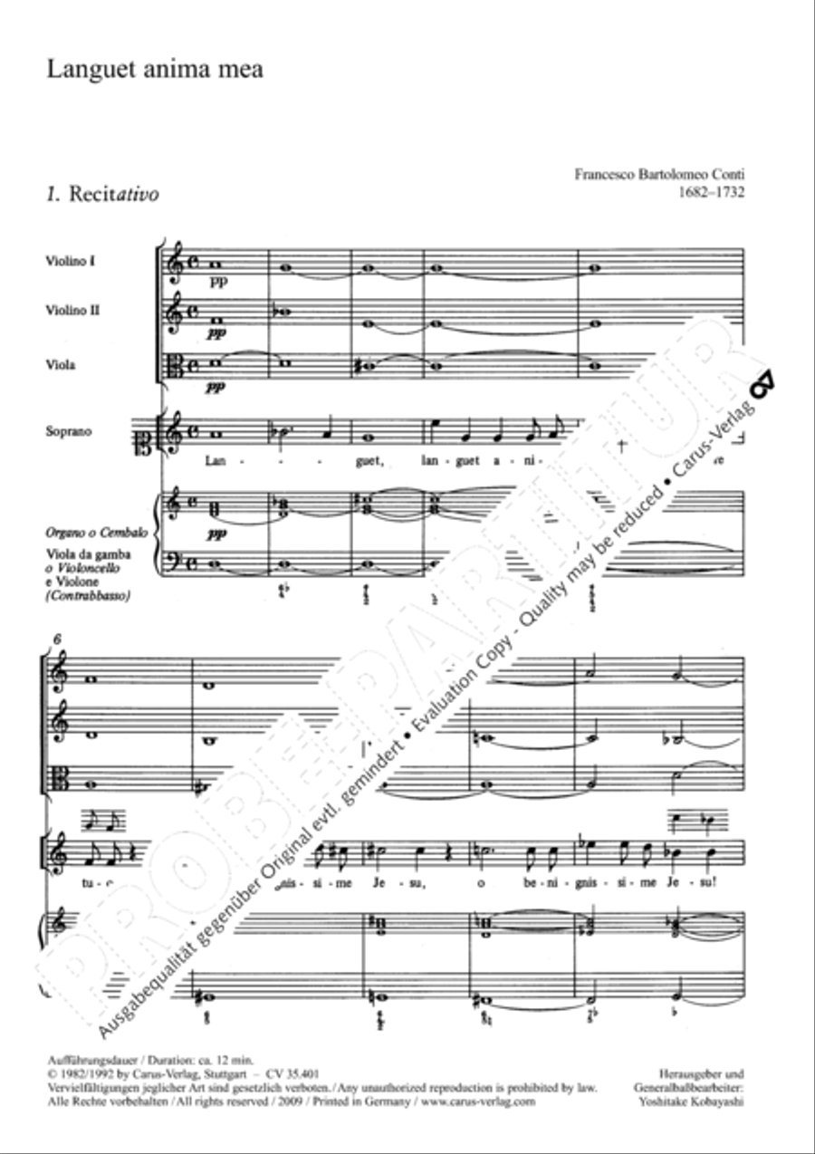 Languet anima mea Soprano Voice scores gallery preview page 12