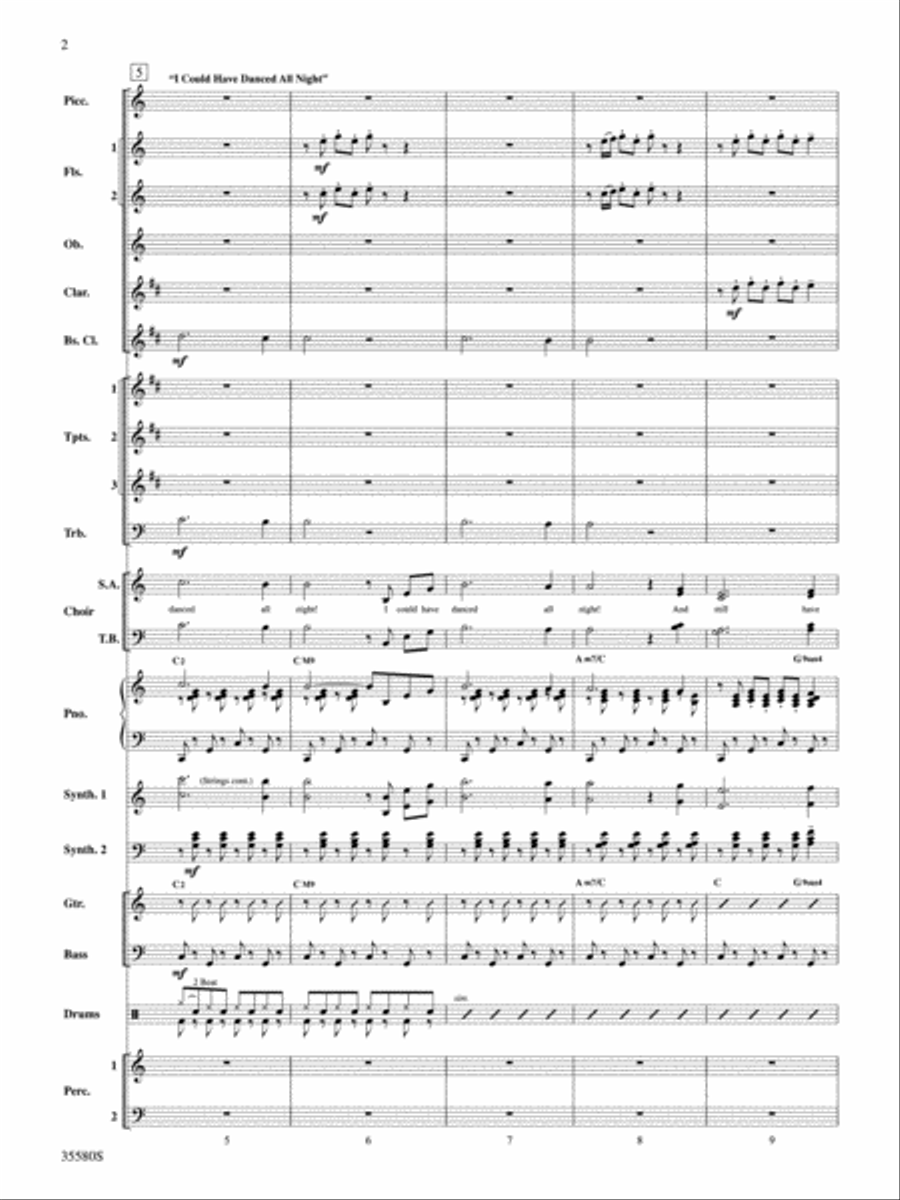 My Fair Lady Choir scores gallery preview page 3