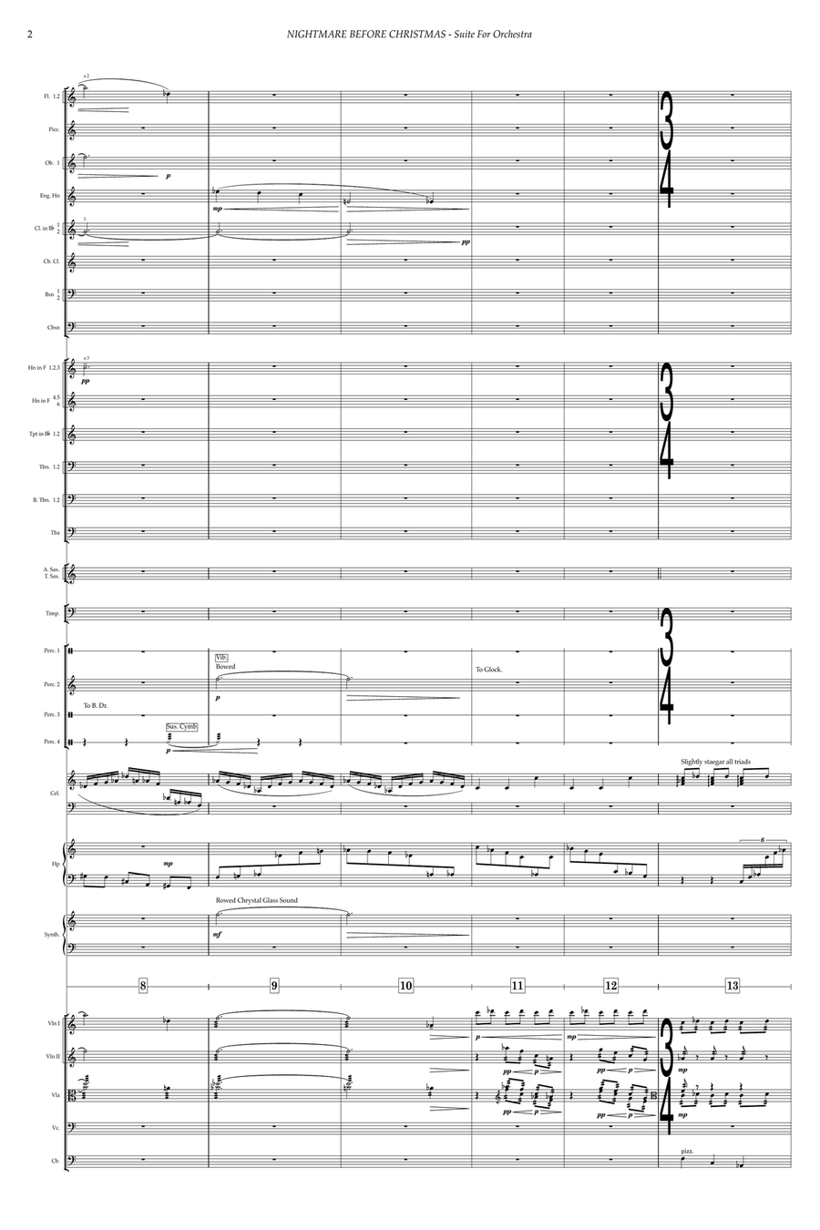 Nightmare Before Christmas (end Titles) Full Orchestra scores gallery preview page 5