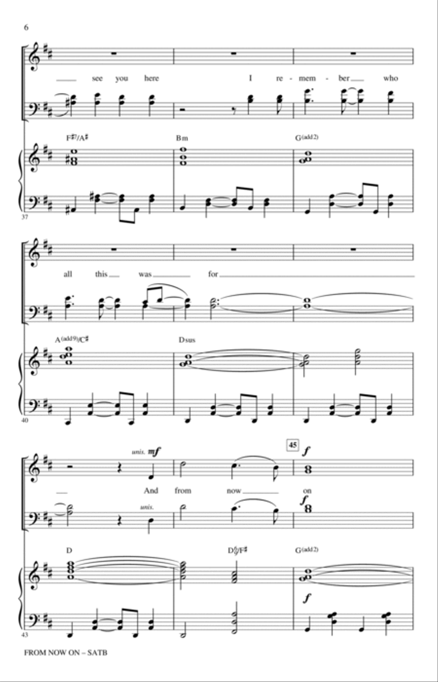 From Now On (from The Greatest Showman) (arr. Roger Emerson) 4-Part scores gallery preview page 5