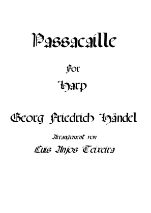 Passacaille For Harp