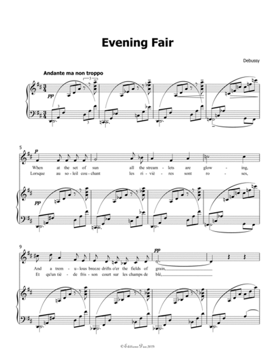 Evening Fair, by Debussy, in D Major