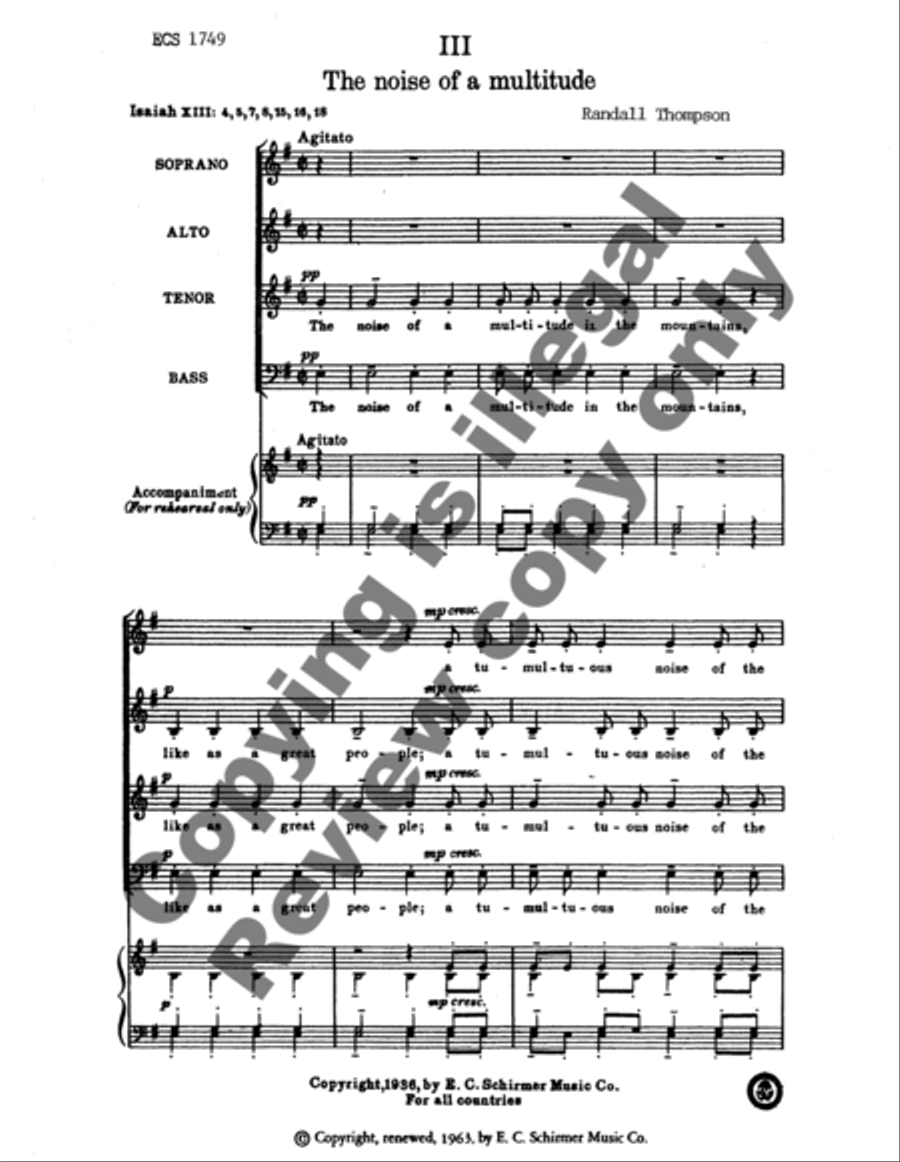 The Noise of the Multitude 4-Part scores gallery preview page 9
