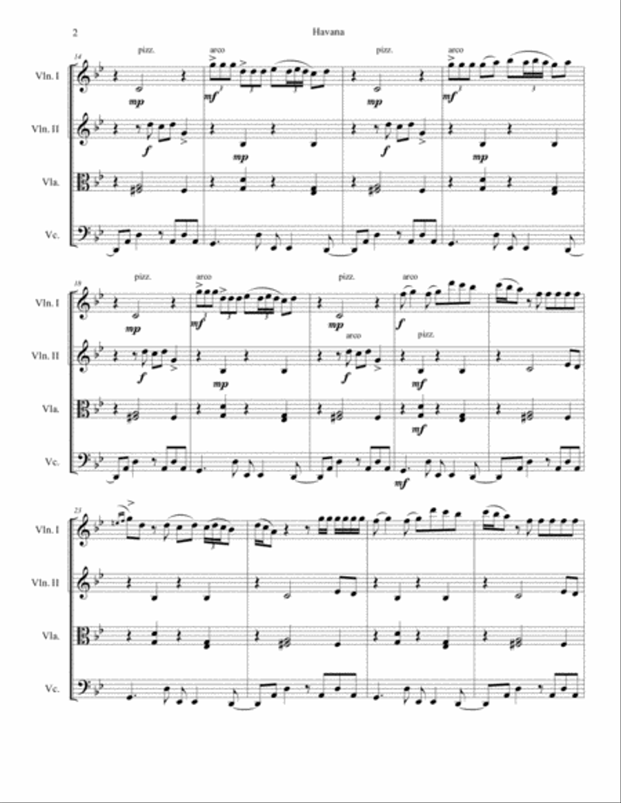 Havana Havana Small Ensemble scores gallery preview page 2
