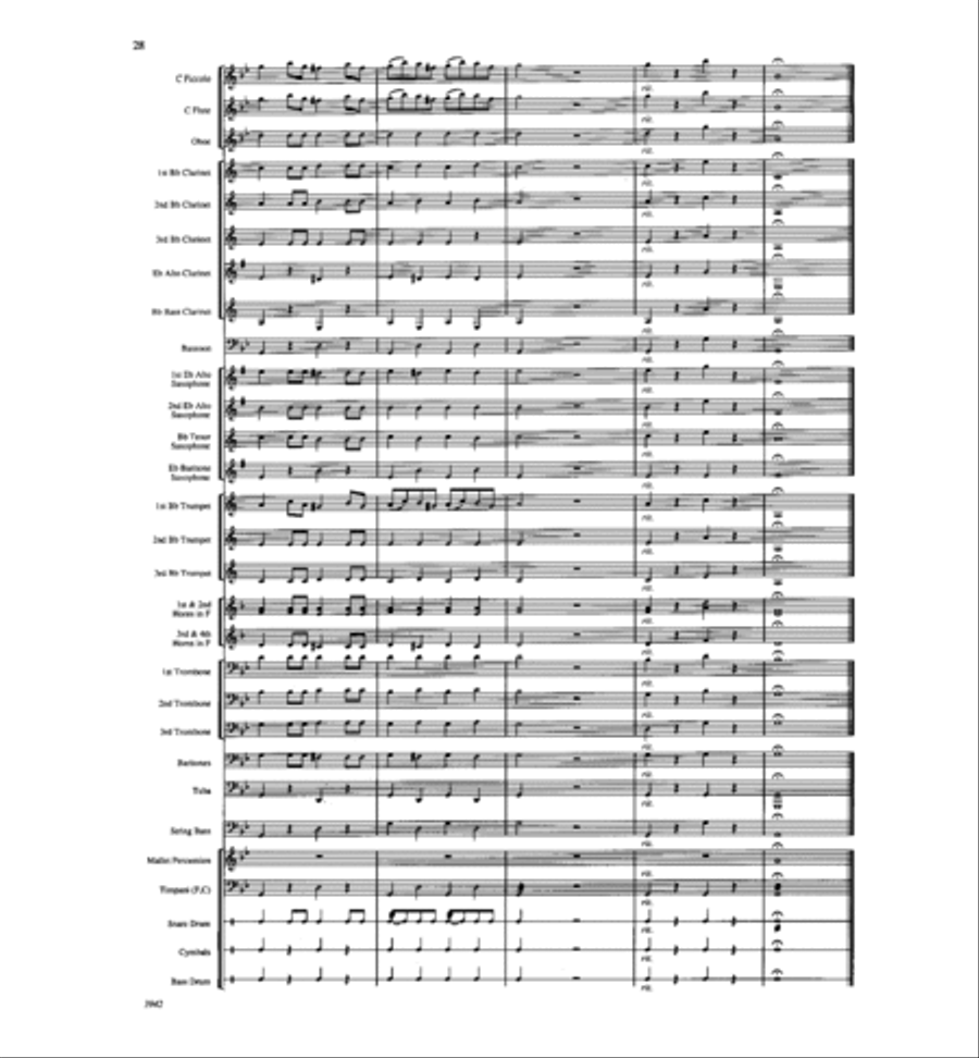 The Magic of Mozart Concert Band scores gallery preview page 28