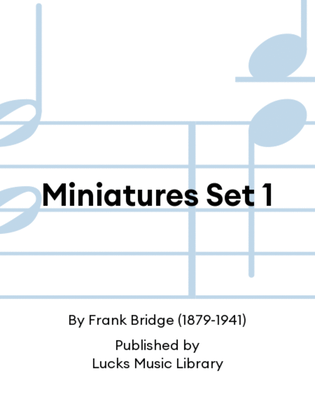 Book cover for Miniatures Set 1