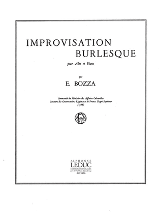 Book cover for Improvisation Burlesque (viola & Piano)