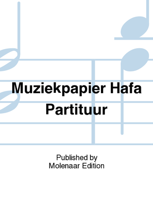 Muziekpapier Hafa Partituur