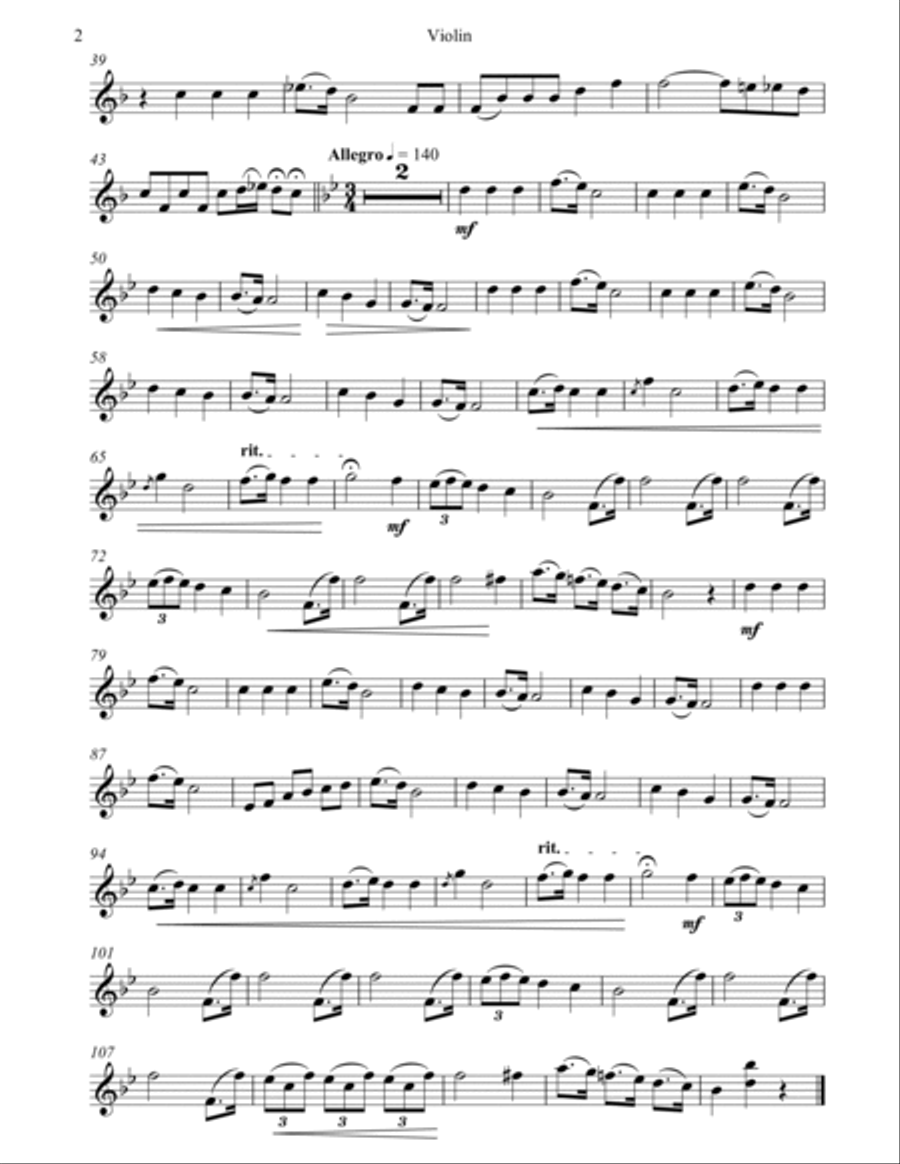 Rigoletto, La Donne e Mobile String Duet scores gallery preview page 3