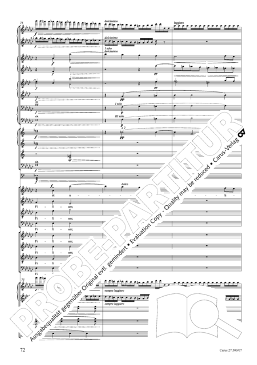Quattro pezzi sacri Quattro pezzi sacri Orchestra scores gallery preview page 73