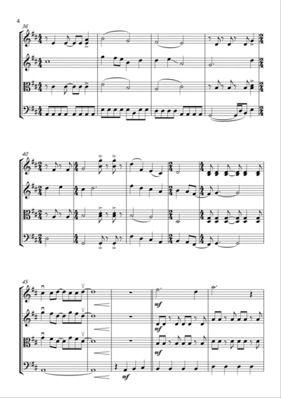 Home String Quartet scores gallery preview page 4