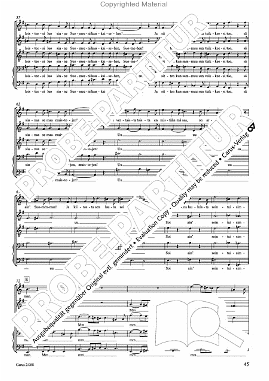 Calmus Christmas Carols Choir scores gallery preview page 46