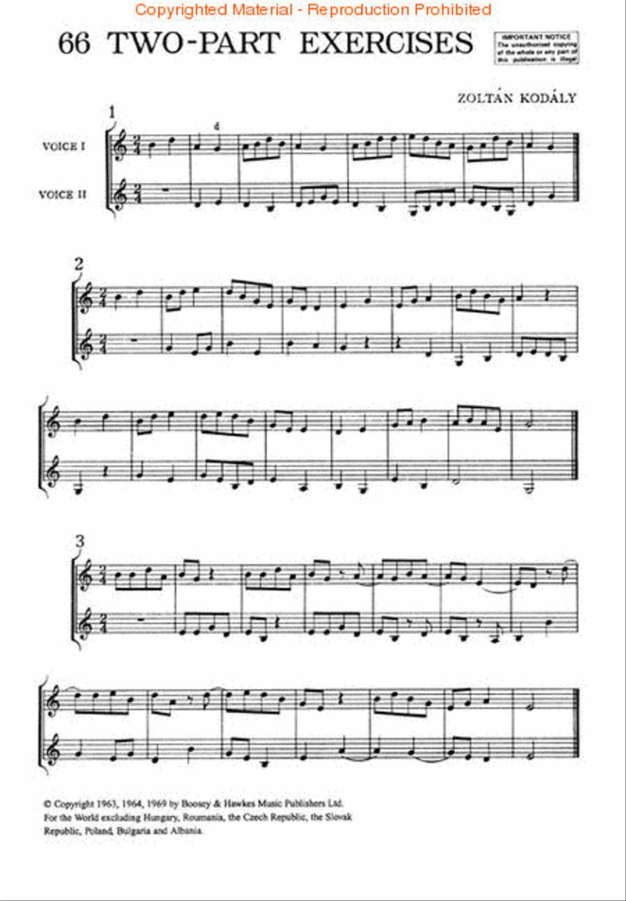 66 Two-Part Exercises 2-Part scores gallery preview page 2