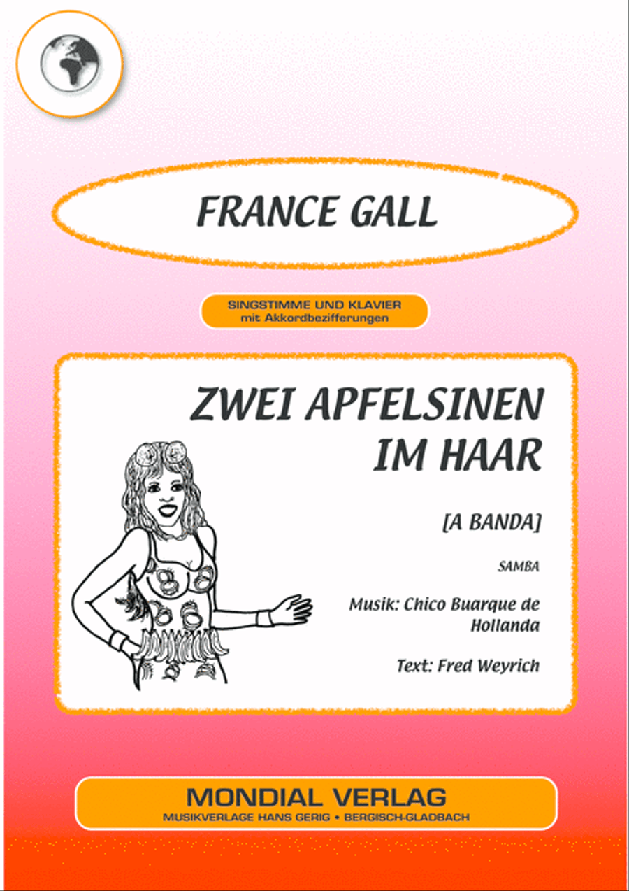 Zwei Apfelsinen im Haar Piano, Vocal, Guitar scores gallery preview page 1