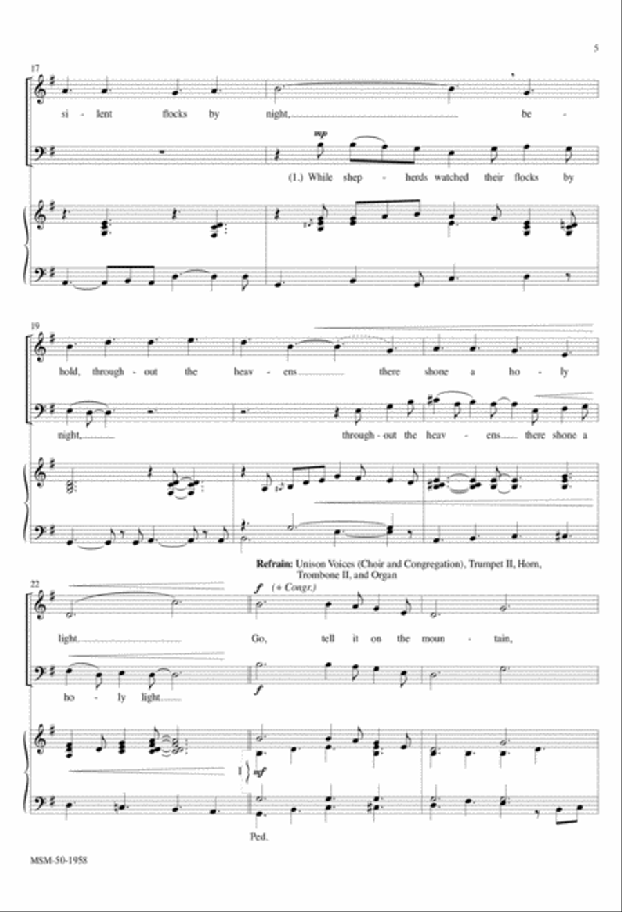 Go Tell It on the Mountain 4-Part scores gallery preview page 4