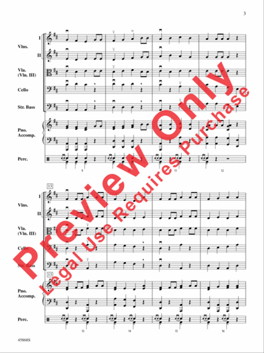 British March British March String Orchestra scores gallery preview page 3