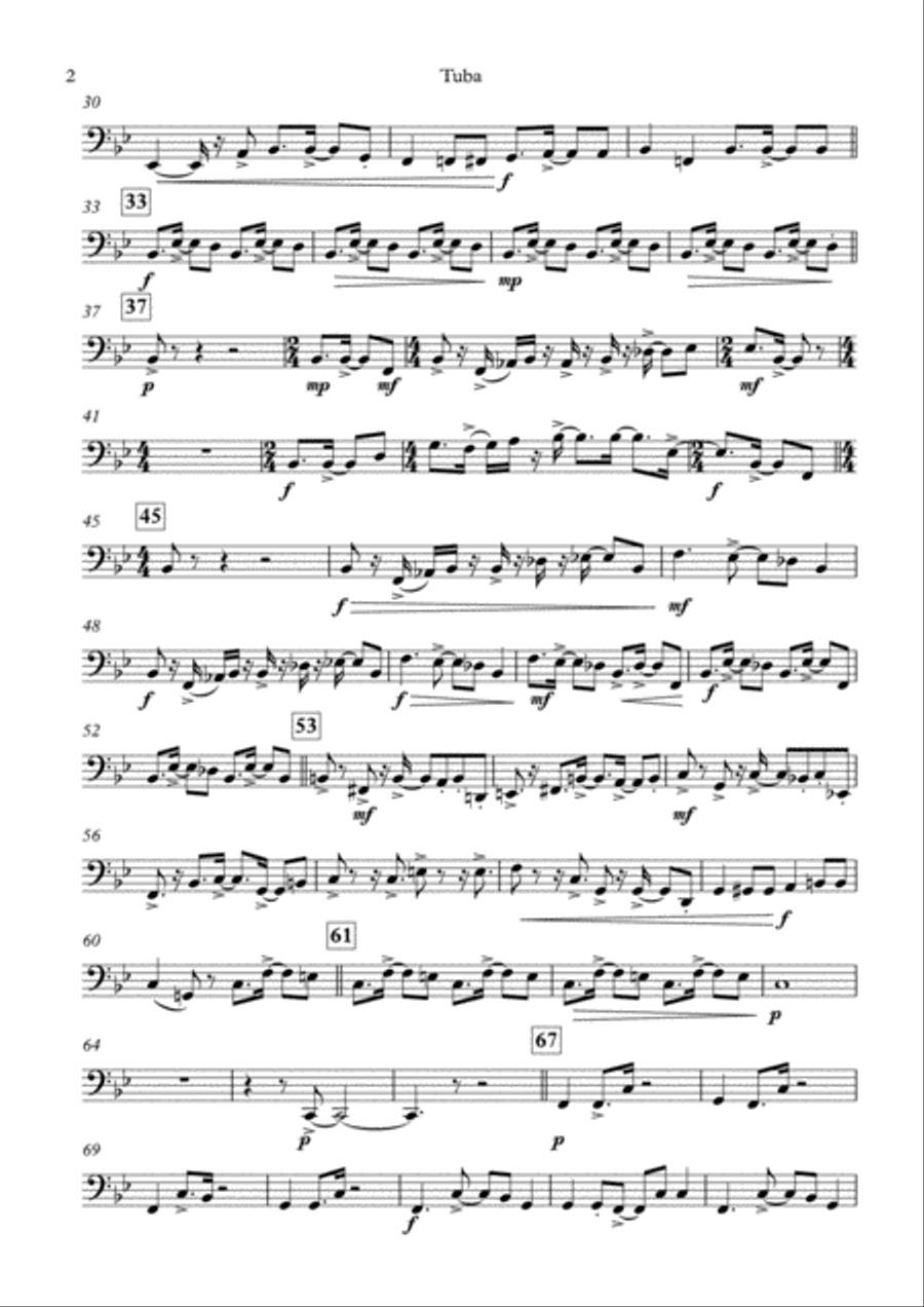 The Good Preacher Wenceslas for Brass Quintet 2017 Holiday Contest Entry Brass Quintet scores gallery preview page 2