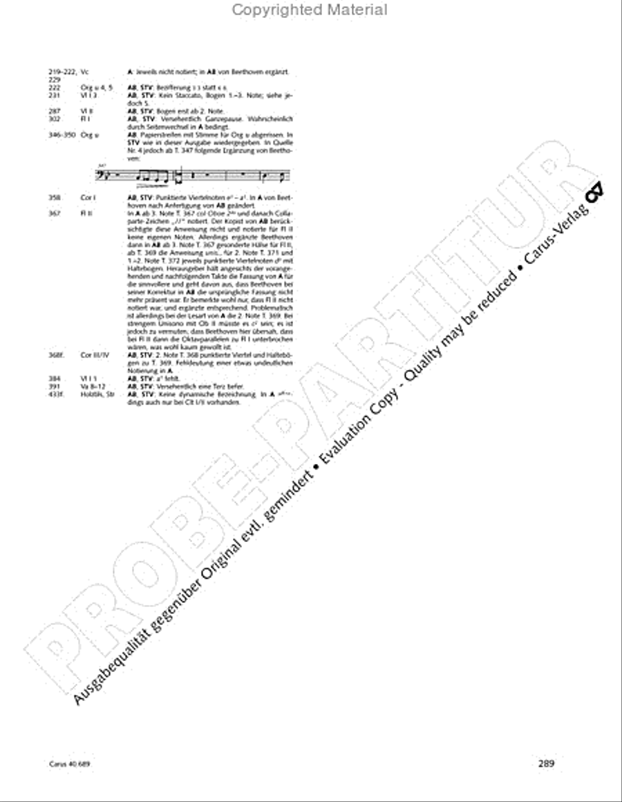 Missa solemnis Missa solemnis 4-Part scores gallery preview page 305