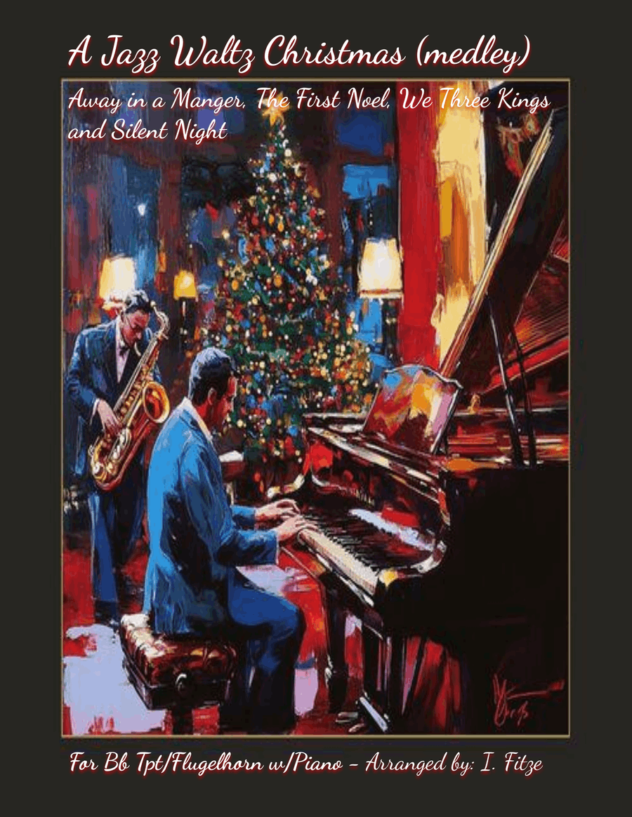 A Jazz Waltz Christmas (medley) B-Flat Trumpet scores gallery preview page 1