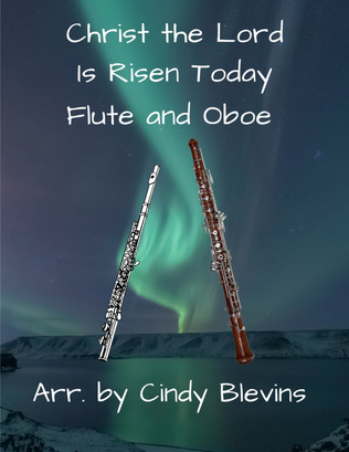 Book cover for Christ the Lord Is Risen Today, for Flute and Oboe Duet