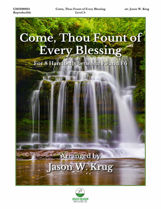 Book cover for Come, Thou Fount of Every Blessing for 8 handbells