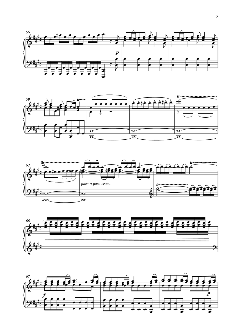 'Spring' (Complete) from The Four Seasons by Vivaldi for Piano Solo Piano Solo scores gallery preview page 6