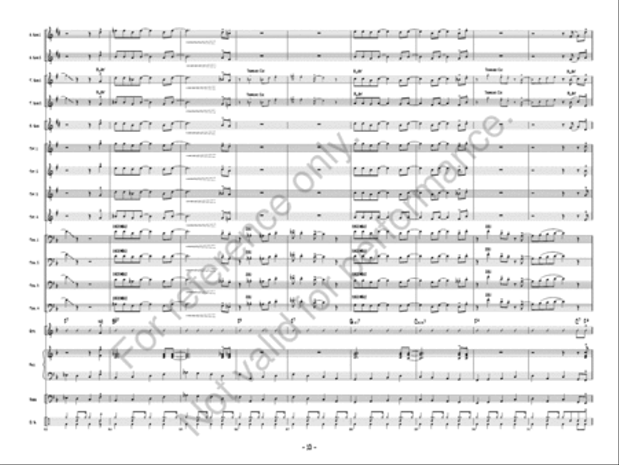 Cage Free Trombones Jazz Ensemble scores gallery preview page 11