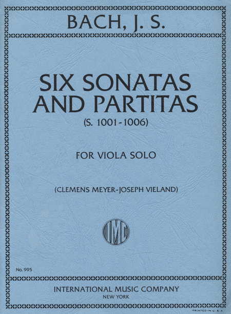 Johann Sebastian Bach: Six Sonatas and Partitas, S. 1001-1006 - Viola Solo