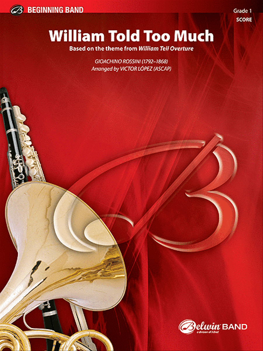 William Told Too Much William Told Too Much Concert Band scores gallery preview page 1