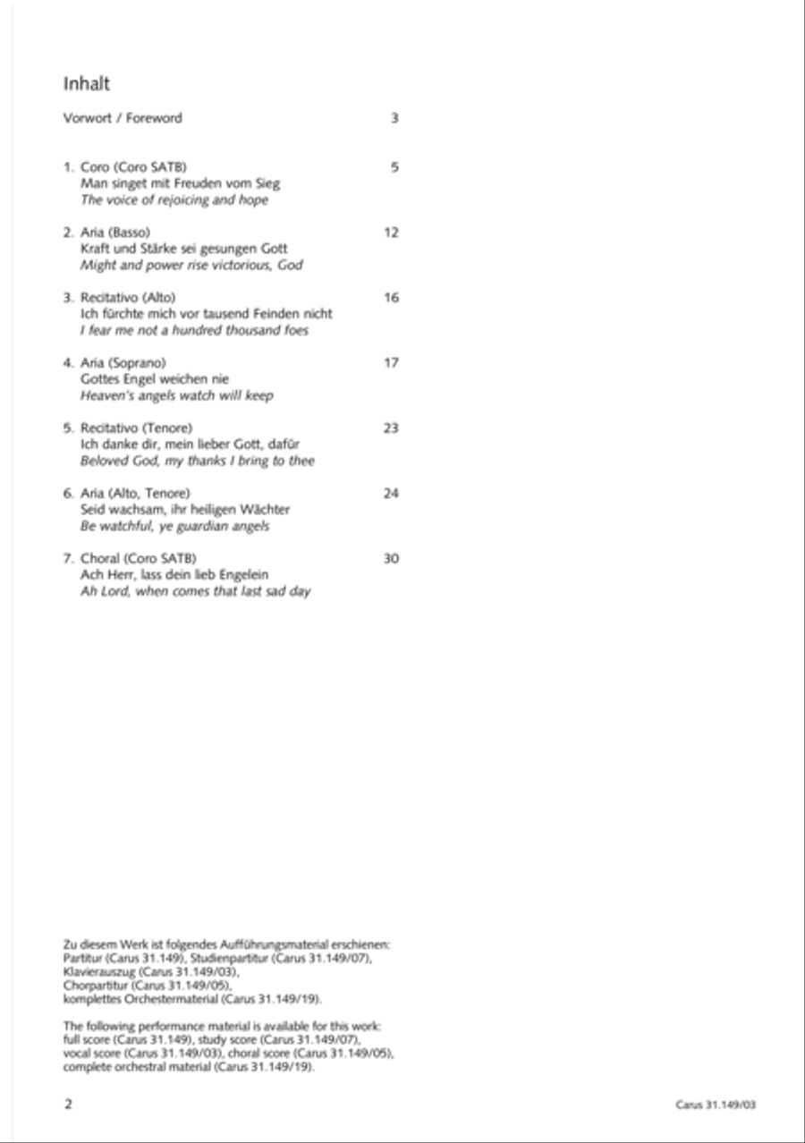 The voice of rejoicing and hope (Man singet mit Freuden vom Sieg) 4-Part scores gallery preview page 3