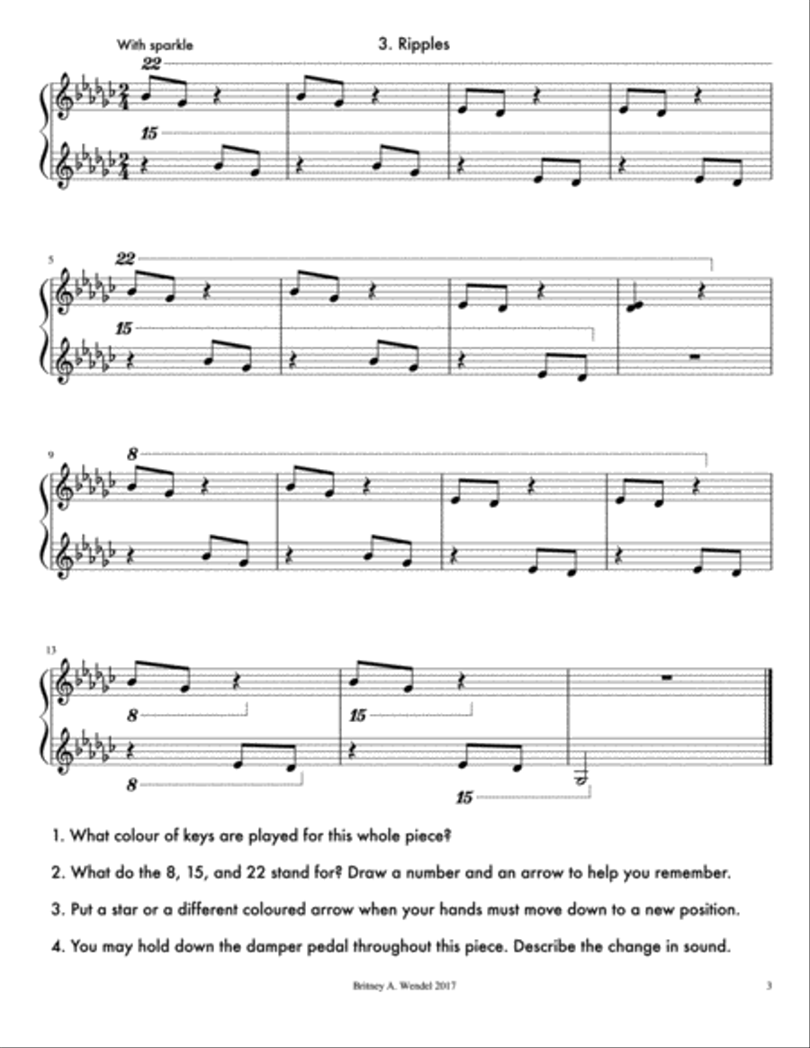 Imagine: For Children - A Collection of Pieces for Rote and Reading Piano Method scores gallery preview page 4