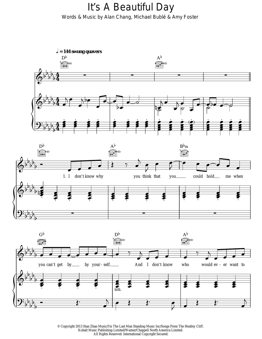 It's A Beautiful Day Acoustic Guitar scores gallery preview page 1