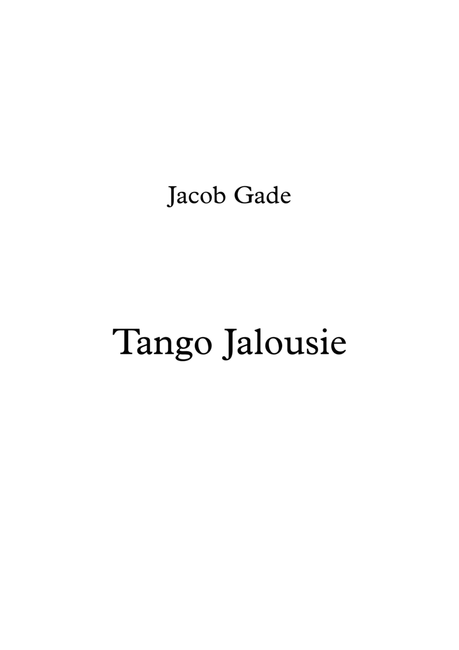 Jalousie (tango Tzigane) String Quartet scores gallery preview page 1