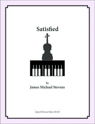 Book cover for Satisfied - Cello & Piano