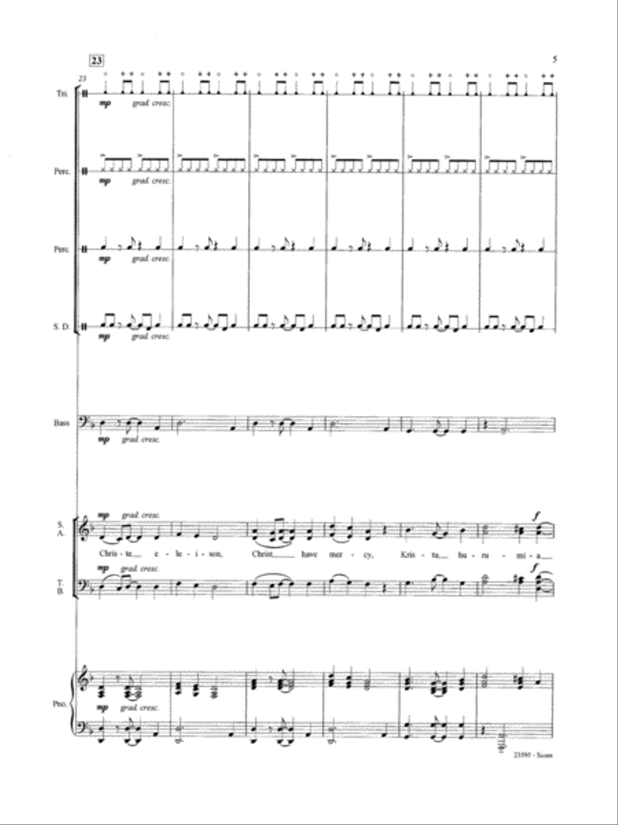 Afrika Kyrie na Sanctus: Score Score scores gallery preview page 5