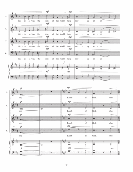 Lamb of God for SATB Chorus a Capella (1964 revised) image number null