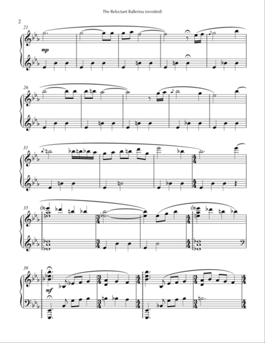 The Reluctant Ballerina The Reluctant Ballerina Piano Method scores gallery preview page 2