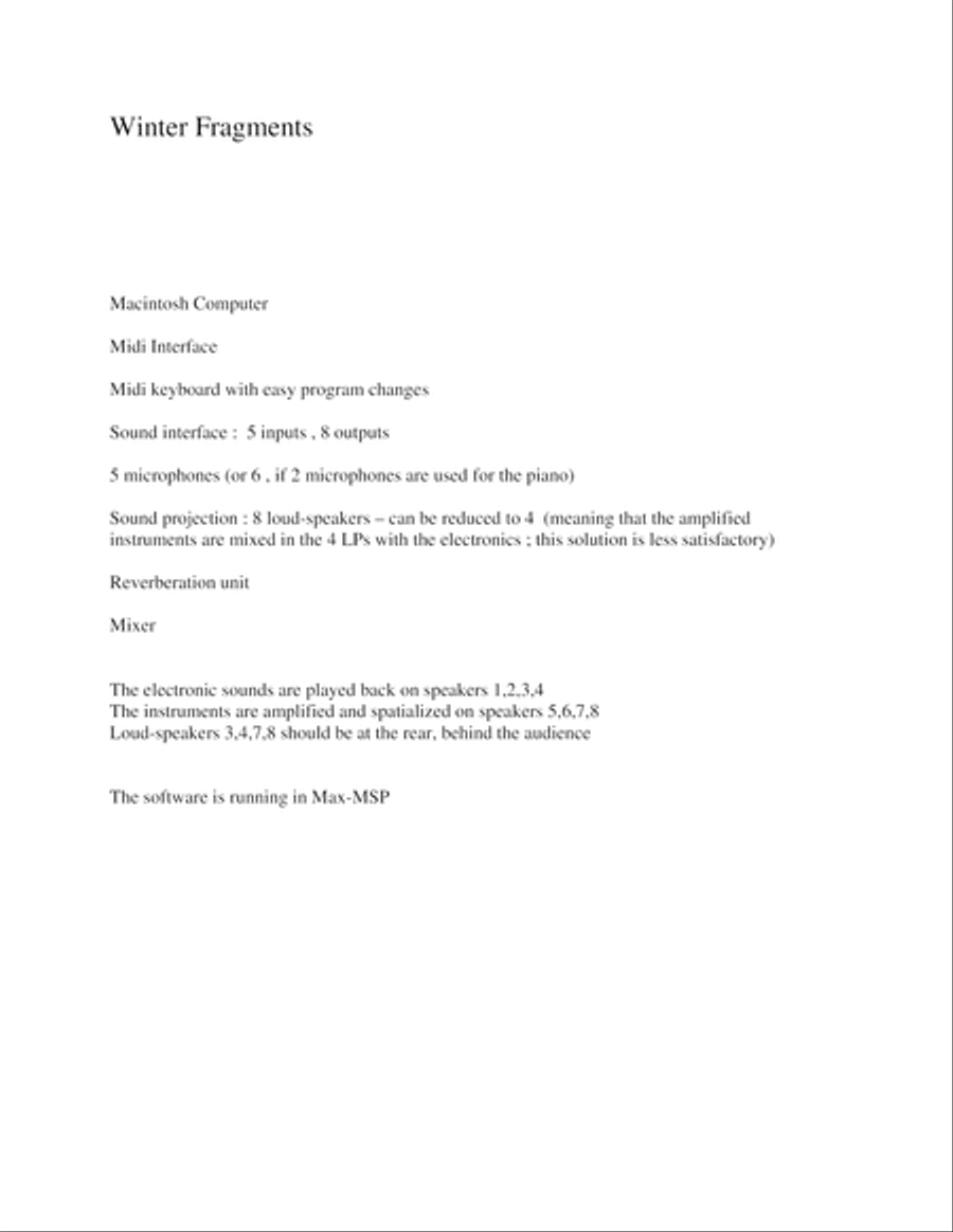 Winter Fragments Electronic Media scores gallery preview page 2