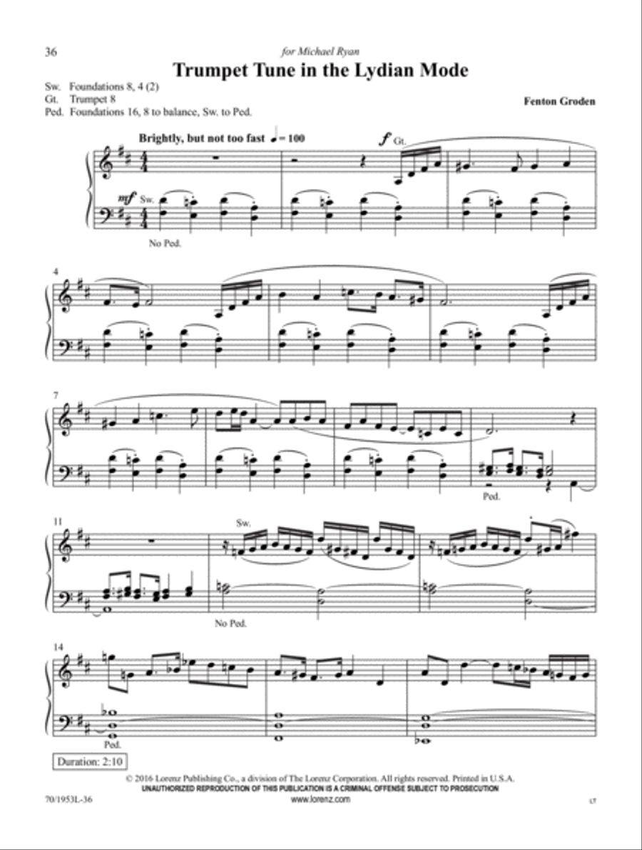 Sound the Trumpet Trumpet scores gallery preview page 13