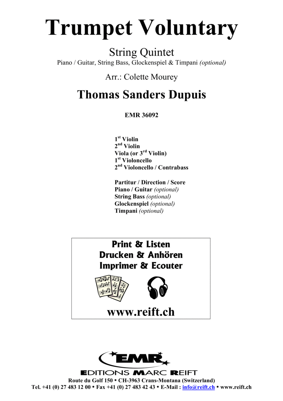Trumpet Voluntary Trumpet scores gallery preview page 1