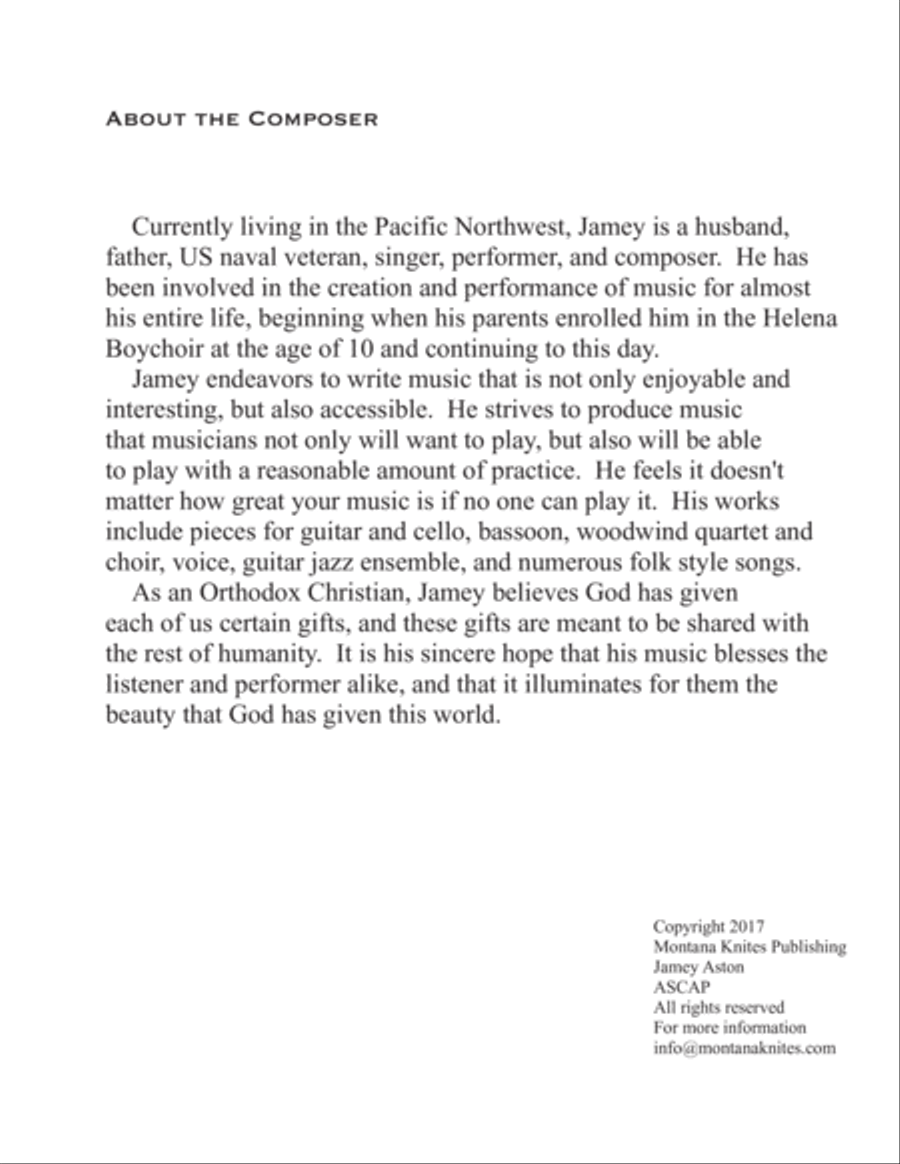 Far and Away: Concerto for Oboe and String Orchestra in A flat Major (8 1/2 x 11) Chamber Orchestra scores gallery preview page 3