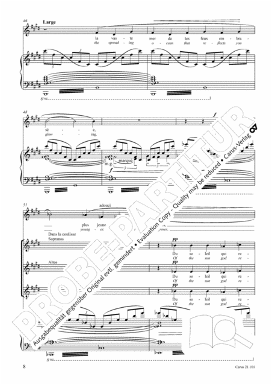 Hymne to the Sun, LB 24 4-Part scores gallery preview page 13